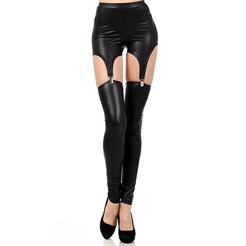 xinst Fashion Women Faux Leather Tight 