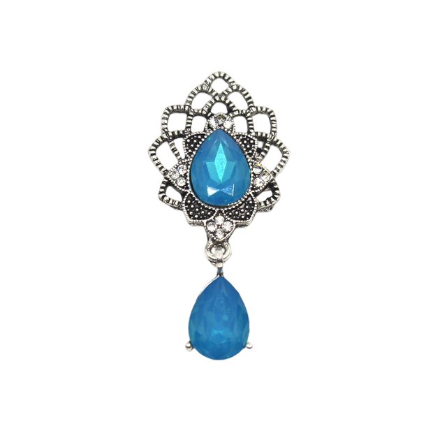 10 piezas de colgante de diamantes de imitación para fiesta, boda, vacaciones, diadema de moda, joyería DIY para hacer encontrar artesanía Ropa, zapatos y accesorios Miscelánea Azul verde Jumpingount AP016021-03