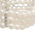 thumbnail image 6 of SmartBy 3-Row Faux Pearl Bracelet Women Retro Wrist Bracelet Ladies Rhinestone Stretch Bracelet with Elastic Chain Jewelry for Parties Weddings Daily Wear, 6 of 7