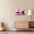 thumbnail image 2 of ZHONGYUTONG Zen Wall Art Canvas Lotus Flower and Red Butterfly Pictures Spa Stones Painting Meditation Spiritual Bathroom Wall Decor Framed (16.00" x 24.00"), 2 of 5