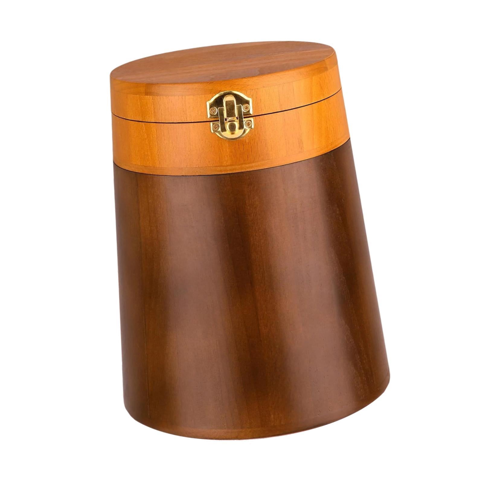 Serenable Memorial Pet Urn Cremation Urn Wooden Funeral Container Jar Burial Souvenir Keepsake Memorial Ash Holder for Cat Kitten Bunny