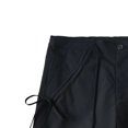 thumbnail image 4 of Kmdttou Women Wide Leg High-Waist Lace-Up Drawstring Straight Leg Cargo Belt Pocket Pants, 4 of 5