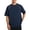 Navy, variant on Running Athletic Shirts for Men Lightweight Elbow-Length Mens Tees Summer Loose Solid Casual Tops