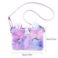 thumbnail image 1 of Bolso bandolera de felpa para niñas y niños, bonito bolso de hombro, cartera para niños, 1 of 6