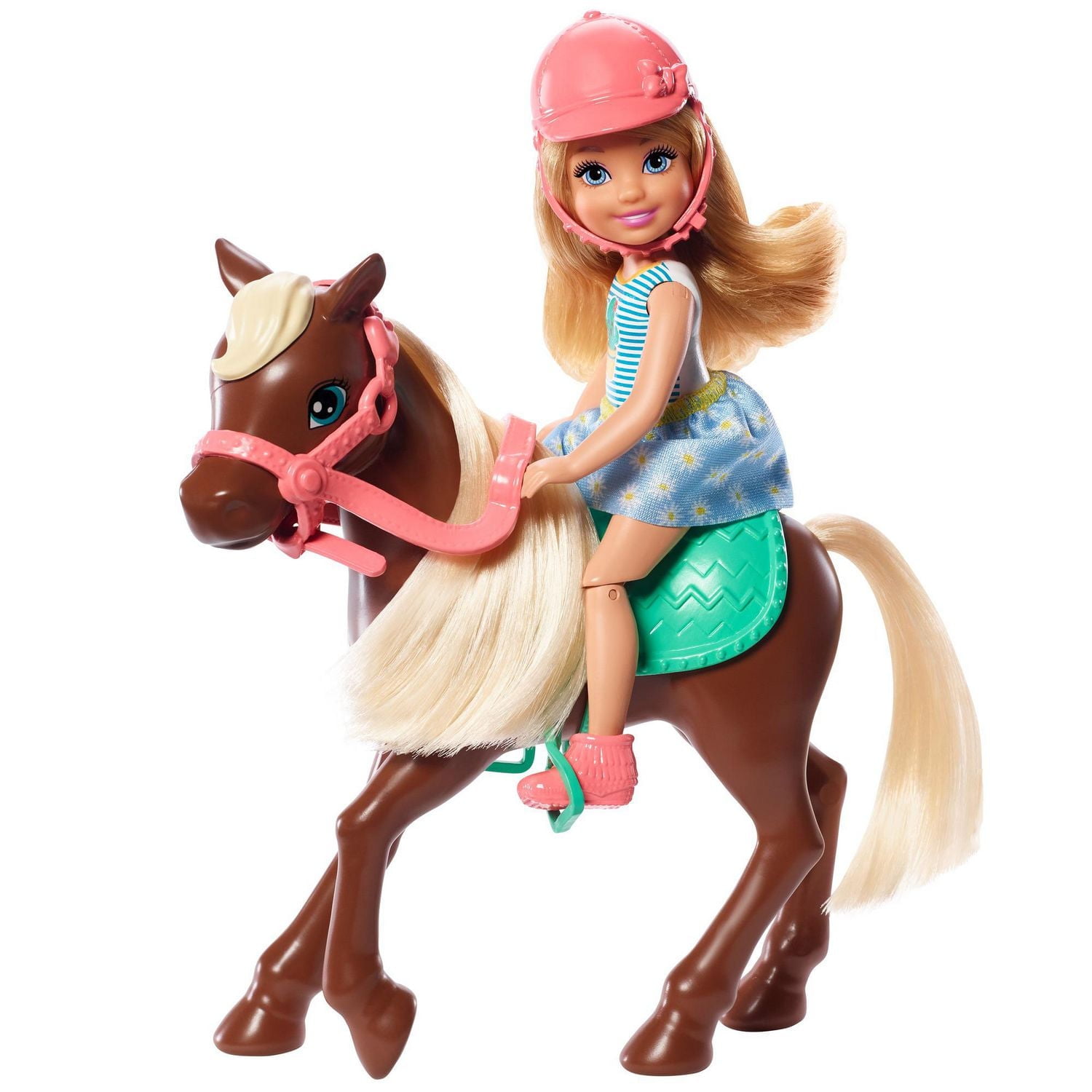 ​Barbie Club Chelsea Doll and Horse, 6-inch Blonde, Wearing Fashion and Accessories, Gift for 3 to 7 Year Olds​​