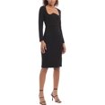 thumbnail image 2 of Donna Morgan Long Sleeve Midi Scuba Crepe Sheath Dress, 2 of 3