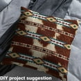 thumbnail image 2 of Feelyou Rustic Cow Print Fabric by the Yard 2 Yards, Western Tribal Aztec Room Decor Fabric by the Yard, Triangle Geometric Fabric for Sewing, Luxury Bedroom Decor, 2 of 6