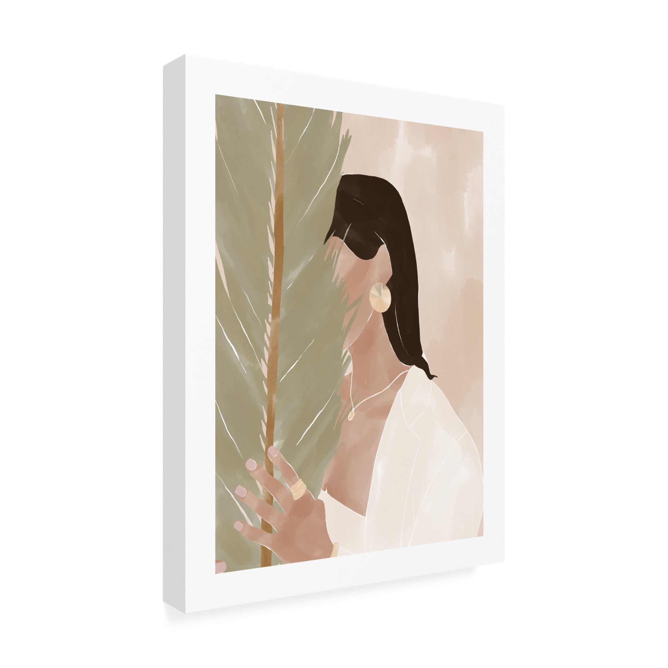 Trademark Fine Art Ivy Green Illustrations Plant Girl Canvas Wall Art
