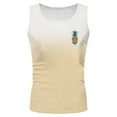 SXcggal Mens Athletic Tank Tops Pineapple Print Sleeveless Crew Neck