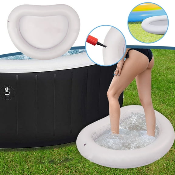 Inflatable Foot Wash Basin,Spa Foot Pool Portable Footbath,Home Pool Foot Pool Foot Cleaning Pool Foot Wash (1 Pack)