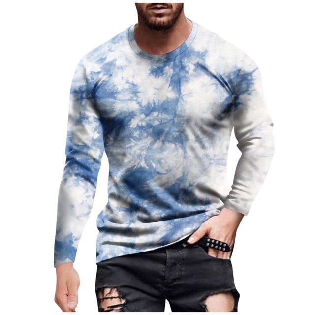 Men's T Shirt Graphic Abstract Neck Clothing Apparel Outdoor Long Sleeve Print Fashion Designer Vintage XL