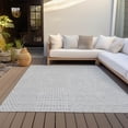 thumbnail image 6 of Addison Rugs Chantille Indoor/Outdoor Transitional Geometric Silver Washable Rectangle Rug, 10' x 14', 6 of 6