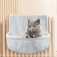 thumbnail image 4 of Fiudx Cama Colgante para Gatos, Suspensión Suave de Terciopelo, Diseño Compacto, Fácil Instalación con Ganchos de Metal, Zona de Descanso Multifuncional, Ajustable, Ideal para Apartamentos Pequeños,, 4 of 6