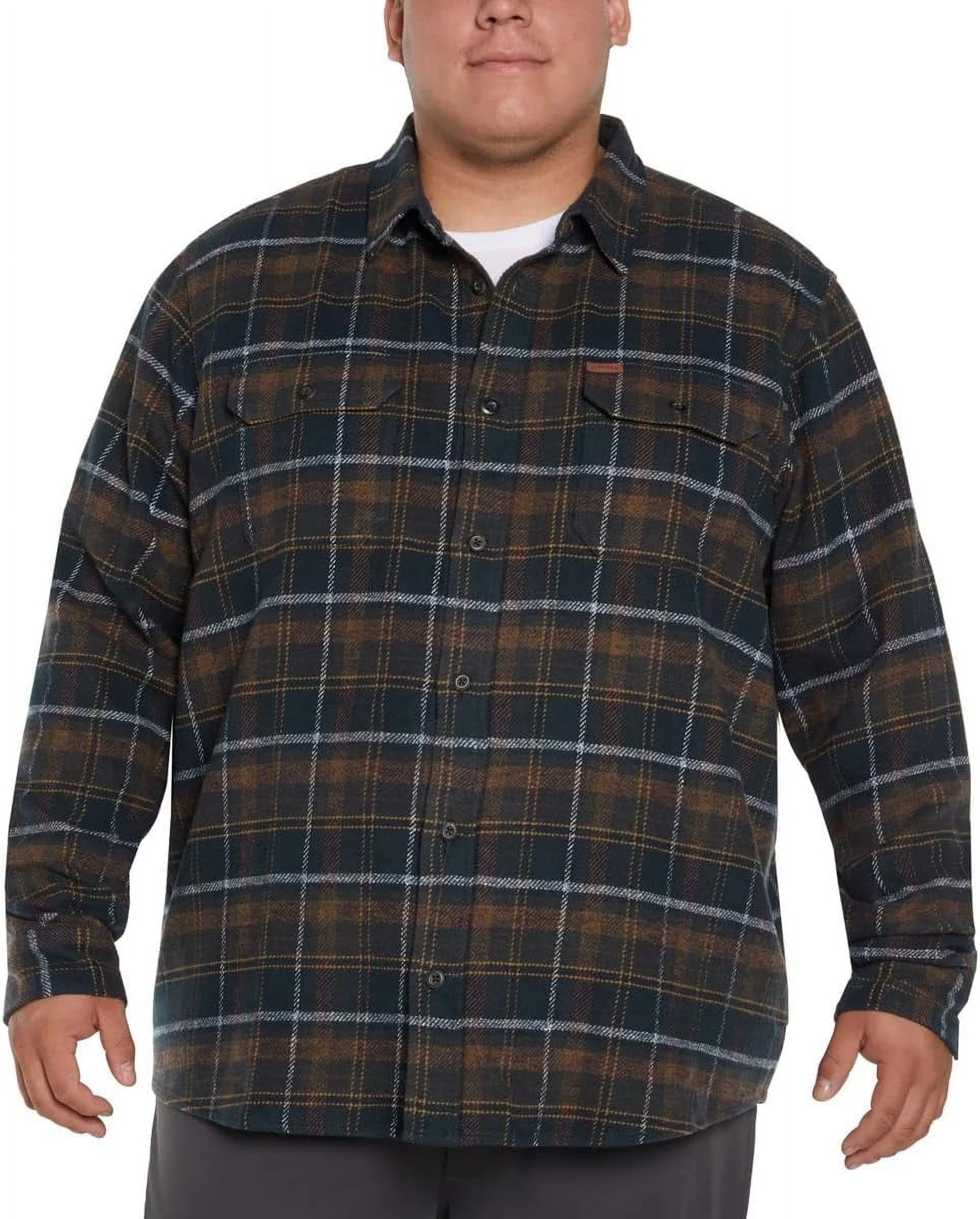 Orvis Men's Featherweight Long Sleeve Shooting Shirt Sand/Blaze Medium