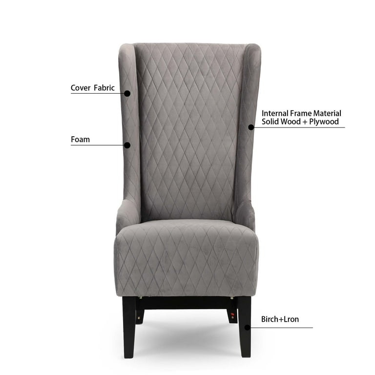 Gray high online back chair