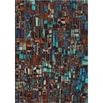 thumbnail image 1 of Ahgly Company Indoor Rectangle Patterned Chocolate Brown Abstract Area Rugs, 5' x 7', 1 of 6