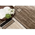 thumbnail image 2 of 4â€™ x 6â€™ Beige and Brown Geometric Area Rug, 2 of 5