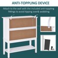 thumbnail image 4 of HOMCOM Modern Sideboard Buffet Cabinet Wood Console Table with Glass Doors, 4 of 10