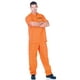 thumbnail image 1 of Costume Underwraps para hombre, talla grande, para delincuentes públicos, color naranja, 1 of 1