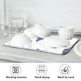 thumbnail image 7 of Yayeee Dish Drying Mat for Kitchen Counter 18"x24" Microfiber Absorbent Pad, Cartoon Snowmen, 7 of 7