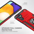 thumbnail image 3 of Xhy Samsung Galaxy A13 5G Case with Screen and Lens Protector Magnetic Ring Holder Kickstand Military Grade Full Body Double Layer Drop Protection Durable Detachable for Samsung A13 5G Phone - Red, 3 of 9
