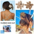 thumbnail image 2 of Flower Cute Hair Claw Clips - 4Pcs Flower Hair Clip Nonslip Strong Hold Hair 3 Inch Matte Small Flowers Claw Clips for Women and Girls, 2 of 6