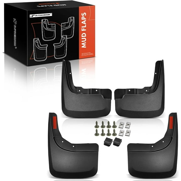 A-Premium Mud Flaps Splash Guards Compatible with Chevrolet Silverado 1500 2019-2021 Pickup Front and Rear 4-PC