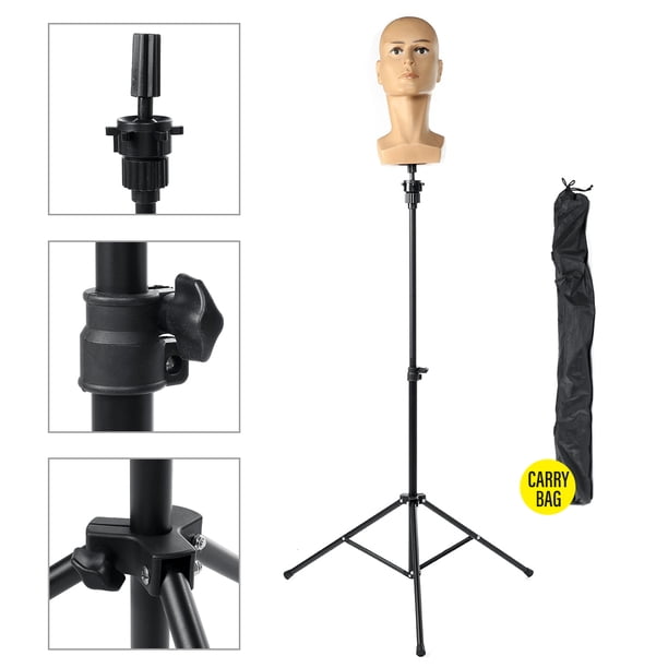 30~53inch Wig Stand Tripod Mannequin Head Stand Metal Wig ...