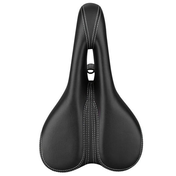 Sillín de bicicleta de montaña simple Cojín de asiento de bicicleta práctico Cojín de asiento de conducción cómodo para exterior (negro)