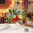 thumbnail image 6 of Beautynvta 4th of July Artificial Flowers Picks, 1 Pc Patriotic Artificial Flowers Berry Stems Picks Red White Blue Faux Flowers Branches for Home Office Vase Decor, 6 of 6
