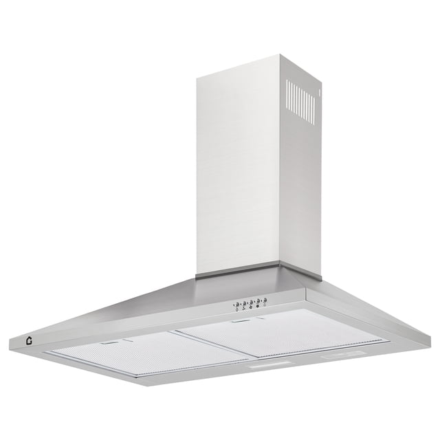 Yiwa Stainless Steel 30 Inch Range Hood, Wall-Mounted Kitchen Vent, 450 CFM, 3 Speed, Touch/Remote Control, LED Lights, Easy Clean Filters