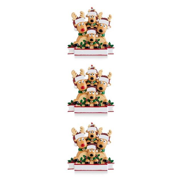 Bewildely Adorno colgante de árbol de Navidad de animales, decoración de chimenea de Año Nuevo, colgante decorativo, suministros para el hogar, 4 Type1 NO1 Bewildely CBP118975