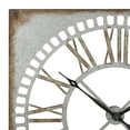 thumbnail image 5 of DecMode 36" Gray Metal Cutout Wall Clock with Brown Distressing, 5 of 13