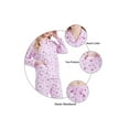 thumbnail image 2 of GLOBAL Womens Cotton Pajama Sets Long Sleeve Button Down Sleepwear Comfy Loungewear Soft Pjs Set Pink Flower M, 2 of 7