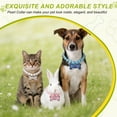 thumbnail image 4 of Uxcell Cat Dog Pearl Collar, Small Bow Shape Rhinestone Cute Cat Collar Necklace Adjustable (L, Light Pink), for Wedding Party Pet Jewelry Accessories Puppies Kitten, 4 of 7