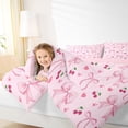 thumbnail image 2 of Feelyou Cute Bowknot Full Size Comforter Sets, Cartoon Bedding Sets, 3-Piece, 2 of 6