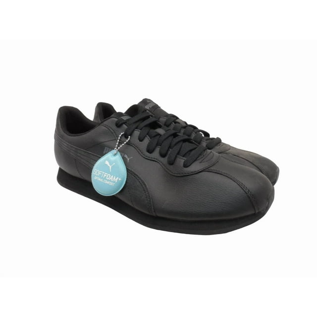PU & MA Men's Turin II Athletic Casual Sneakers 36696202 Black Leather Size 13M
