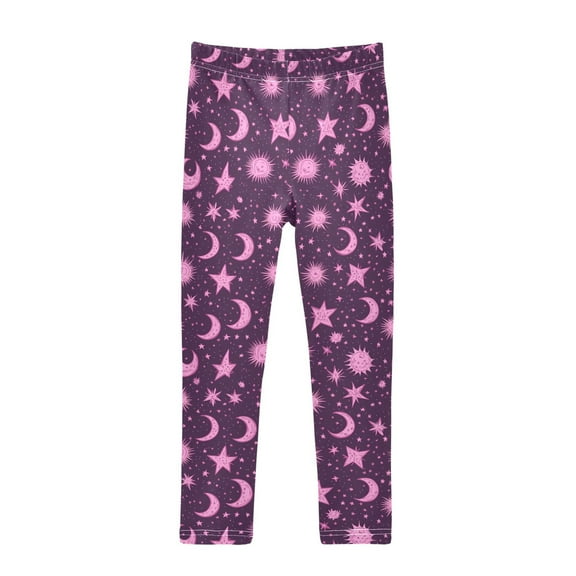 joogoo Girls' Leggings Stars Boho Moon Yoga Pants 6T