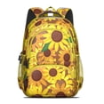 thumbnail image 2 of Sunflower Backpack for School,Cute School Bag,Schoolbag with Adjustable Shoulder Straps & Padded Back,16.9 Inch, 2 of 5