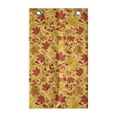 thumbnail image 1 of Autumn Hanging Pocket Organizer, Warm Seasonal Tones Maple Leaves Illustration with Fragments Print Design, Printed Polyester Storage Bag with Pockets, 21" x 31", Vermilion and Mustard, 1 of 2