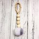 thumbnail image 2 of Adorno colgante con borlas nórdicas, decoración para habitación de niños, accesorios de fotografía para habitación de guardería (gris + blanco), 2 of 2
