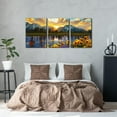 thumbnail image 4 of 3 Pieces Colorado d Wall Art Snow Mountain and Lake National Park Natural Landscape Picture Modern Artwork Painting Print on Canvas for Living Room Home Decoration - 20"x28"x3 Panels, 4 of 7
