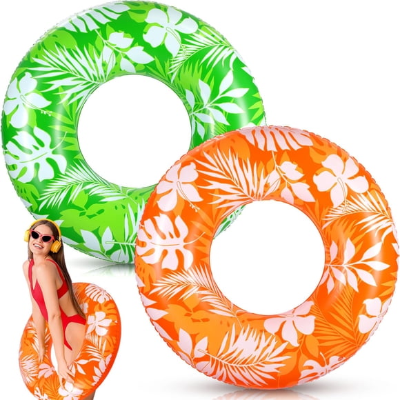 Tubos inflables para piscina ShinyRelief para adultos, 107 cm, 2 unidades