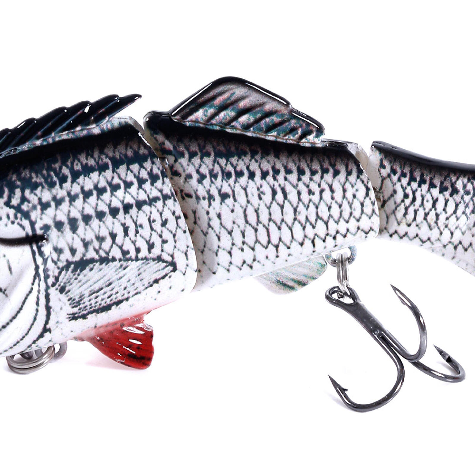 HENGJIA Fishing Lures, 5pcs Large Multi Jointed Fish Fishing Kits Slow Sinking Lifelike Swimbait Freshwater and Saltwater for Trout Bass Lures, 3.94"/0.63oz