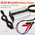 thumbnail image 2 of SCREAMPOWER LiFePO4 Charger SP-24V-8A 8 Amps 29.2V Automotive Battery Charger "Battery Charger", 2 of 4