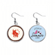 thumbnail image 1 of Año de buey animal China Zodiaco Rojo Pendientes de sandía verano lóbulo desgaste Unbranded M, 1 of 3