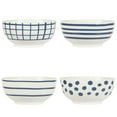 thumbnail image 6 of Gibson Home Seaboard Decorated White and Blue Porcelain Plates and Bowls Dinnerware Set, 6 of 6