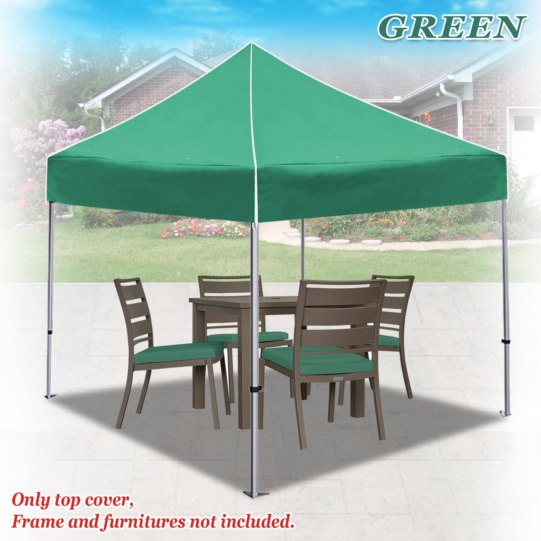 Sunrise Ez pop Up Instant Canopy 10'X10' Replacement Top Gazebo