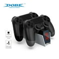 thumbnail image 3 of DOBE Original PS4 Controller Charging Station - Dual Dock Charger for PS4/PS4 Slim/PS4 Pro DualShock 4 Wireless Controllers with LED Indicators | Fast Charging, Overcharge Protection, Anti-Slip Base, 3 of 6