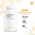 thumbnail image 6 of Supersmart - Colon Cleanse Formula - Detox Cleanse Supplement - with Psyllium Husk Powder & Senna Leaf | Non-GMO & Gluten Free - 120 Vegetarian Capsules, 6 of 9